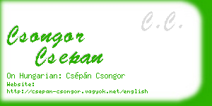 csongor csepan business card