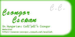 csongor csepan business card